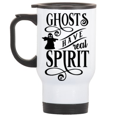 Halloween Ghosts Have Real Spirit October 31 Cool Gift Stainless Steel Travel Mug