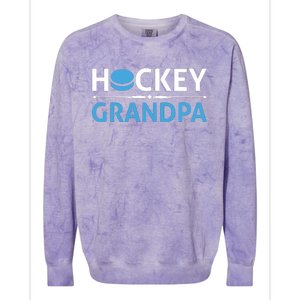 Hockey Grandpa Colorblast Crewneck Sweatshirt