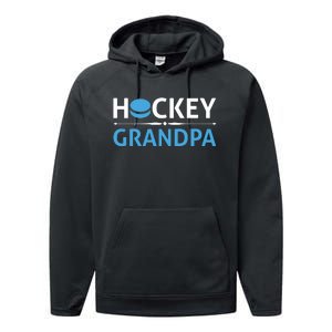 Hockey Grandpa Performance Fleece Hoodie