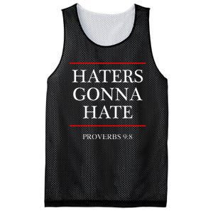 Haters Gonna Hate Proverbs 98 Funny Bible Nine Eight Mesh Reversible Basketball Jersey Tank