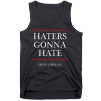 Haters Gonna Hate Proverbs 98 Funny Bible Nine Eight Tank Top