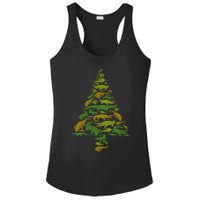 Hilarious Gator Holiday Festive Reptile Xmas Ladies PosiCharge Competitor Racerback Tank