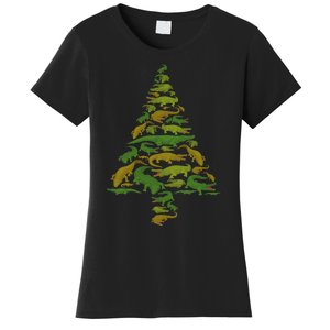 Hilarious Gator Holiday Festive Reptile Xmas Women's T-Shirt