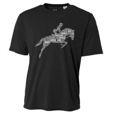 Horse Girl Horseback Riding Women Cooling Performance Crew T-Shirt