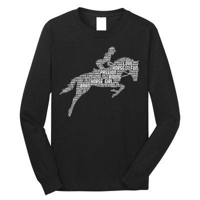 Horse Girl Horseback Riding Women Long Sleeve Shirt