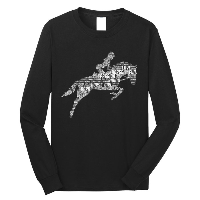 Horse Girl Horseback Riding Women Long Sleeve Shirt