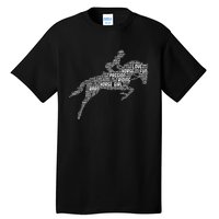 Horse Girl Horseback Riding Women Tall T-Shirt