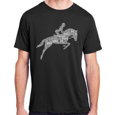 Horse Girl Horseback Riding Women Adult ChromaSoft Performance T-Shirt