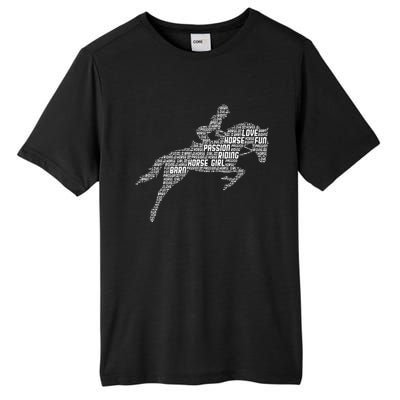 Horse Girl Horseback Riding Women Tall Fusion ChromaSoft Performance T-Shirt