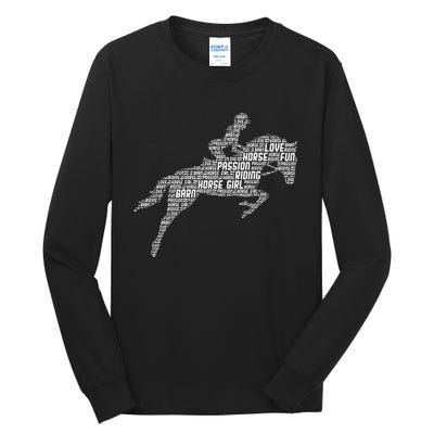 Horse Girl Horseback Riding Women Tall Long Sleeve T-Shirt