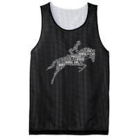 Horse Girl Horseback Riding Women Mesh Reversible Basketball Jersey Tank