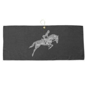 Horse Girl Horseback Riding Women Large Microfiber Waffle Golf Towel