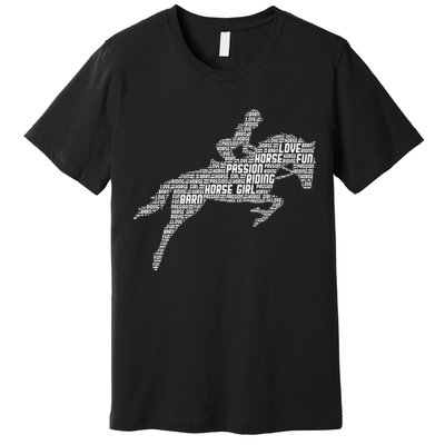 Horse Girl Horseback Riding Women Premium T-Shirt