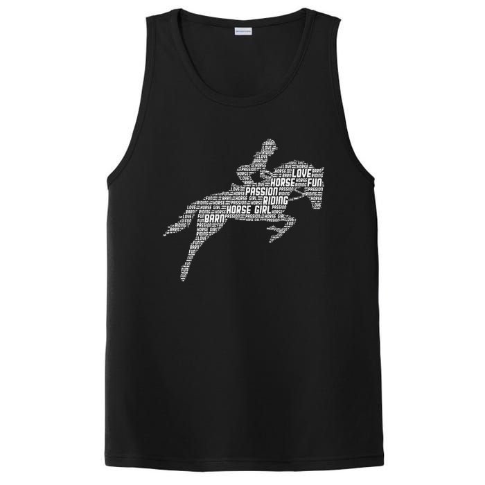 Horse Girl Horseback Riding Women PosiCharge Competitor Tank