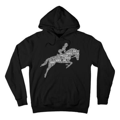 Horse Girl Horseback Riding Women Tall Hoodie