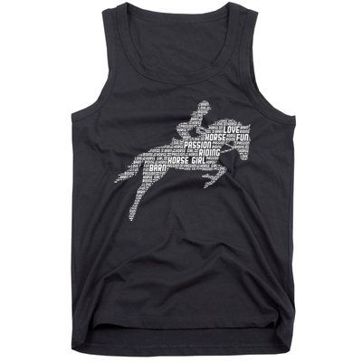 Horse Girl Horseback Riding Women Tank Top