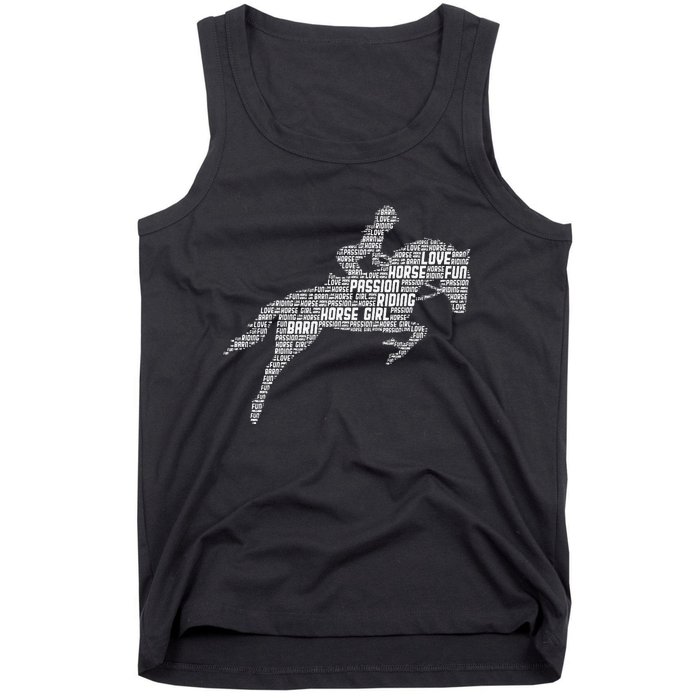 Horse Girl Horseback Riding Women Tank Top