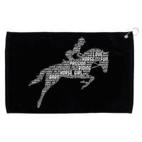 Horse Girl Horseback Riding Women Grommeted Golf Towel