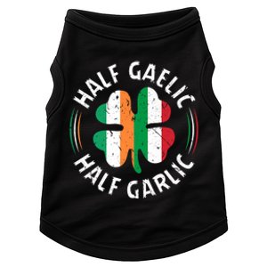 Half Gaelic Half Garlic Irish Italian St. Patricks Doggie Tank