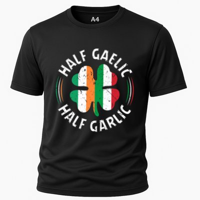 Half Gaelic Half Garlic Irish Italian St. Patricks Performance Shirt
