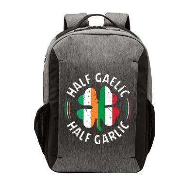 Half Gaelic Half Garlic Irish Italian St. Patricks Vector Backpack