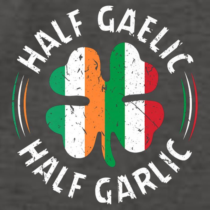 Half Gaelic Half Garlic Irish Italian St. Patricks Vector Backpack