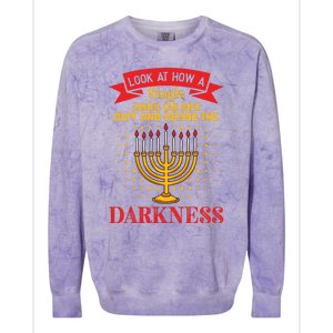 Hanukkah Gift Colorblast Crewneck Sweatshirt