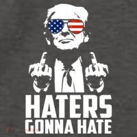 Haters Gonna Hate Donald Trump Middle Finger Funny Usa Vector Backpack