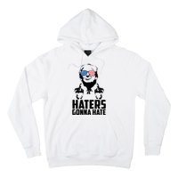 Haters Gonna Hate Donald Trump Middle Finger Funny Usa Hoodie