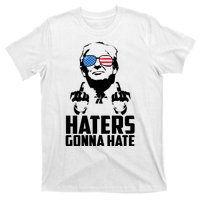 Haters Gonna Hate Donald Trump Middle Finger Funny Usa T-Shirt