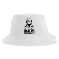 Haters Gonna Hate Donald Trump Middle Finger Funny Usa Sustainable Bucket Hat