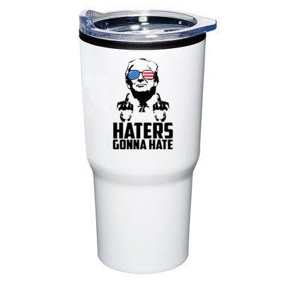Haters Gonna Hate Donald Trump Middle Finger Funny Usa Tumbler