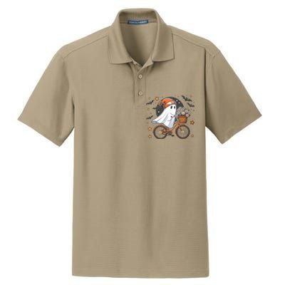 Halloween Ghost Dry Zone Grid Polo