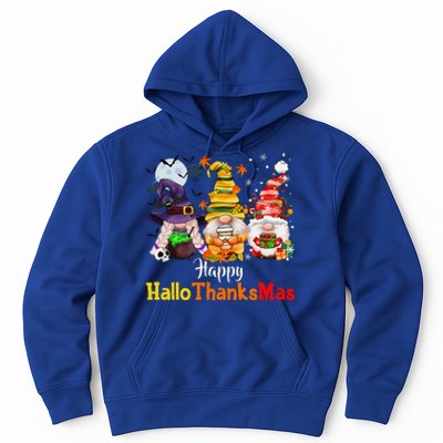 Halloween Gnomes Happy HalloThanksMas Thanksgiving Christmas Cute Hoodie