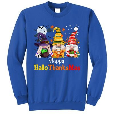 Halloween Gnomes Happy HalloThanksMas Thanksgiving Christmas Cute Sweatshirt