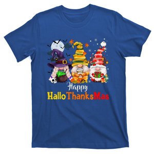 Halloween Gnomes Happy HalloThanksMas Thanksgiving Christmas Cute T-Shirt