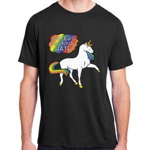 Haters Gonna Hate Unicorn Meme Adult ChromaSoft Performance T-Shirt