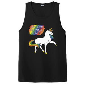 Haters Gonna Hate Unicorn Meme PosiCharge Competitor Tank