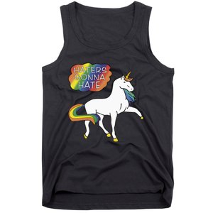 Haters Gonna Hate Unicorn Meme Tank Top