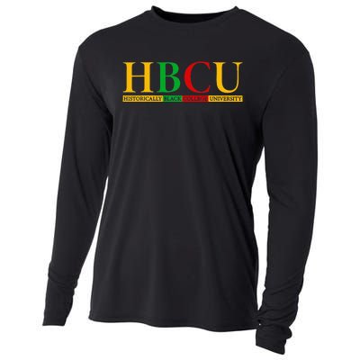 HBCU Grad History Historical Black College Graduate Cooling Performance Long Sleeve Crew