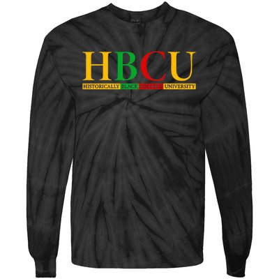 HBCU Grad History Historical Black College Graduate Tie-Dye Long Sleeve Shirt