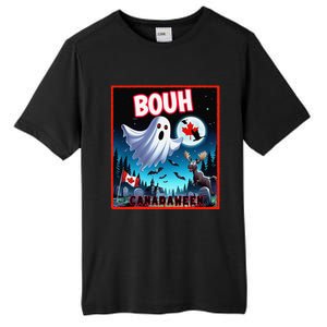 Halloween Ghost In Canada Says Boo In French Candian Tall Fusion ChromaSoft Performance T-Shirt