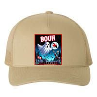 Halloween Ghost In Canada Says Boo In French Candian Yupoong Adult 5-Panel Trucker Hat