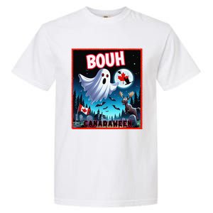 Halloween Ghost In Canada Says Boo In French Candian Garment-Dyed Heavyweight T-Shirt