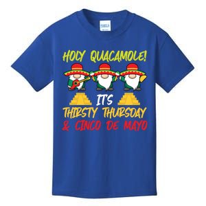 Holy Guacamole It's Thirsty Thursday And Cinco De Mayo Gift Kids T-Shirt