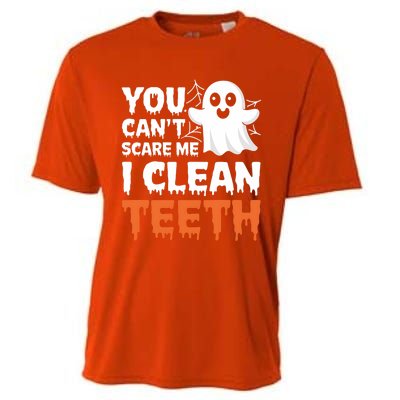 Halloween Ghost I Clean Th Dentist Dental Hygienist Cute Gift Cooling Performance Crew T-Shirt