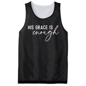 His Grace Is Enough Bible Verse Christian Mesh Reversible Basketball Jersey Tank