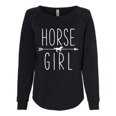 Horse Girl I Love My Horses Equestrian Horseback Riding Womens California Wash Sweatshirt