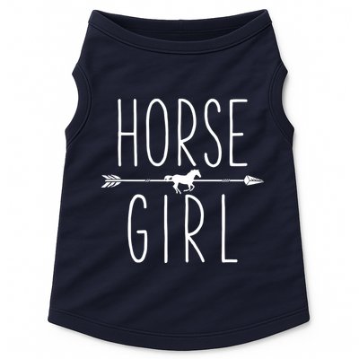Horse Girl I Love My Horses Equestrian Horseback Riding Doggie Tank