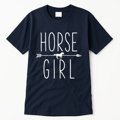 Horse Girl I Love My Horses Equestrian Horseback Riding Tall T-Shirt
